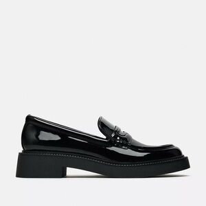 ZARA Black Penny Loafers